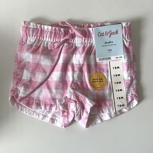 Cat and Jack 18m toddler girl gingham shorts